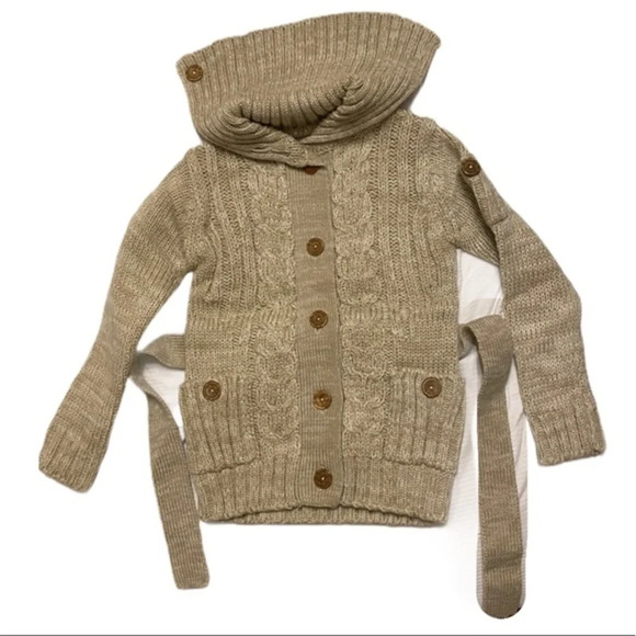 Grand Knitwear Sweater button down‎ oat​ NWT - Picture 8 of 15